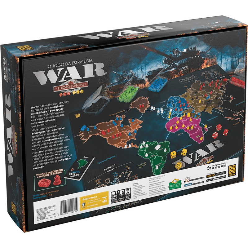 Jogo De Tabuleiro War Vikings O Jogo Da Estrategia 03450 - Grow