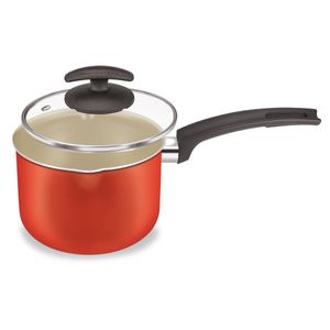 Panela Alta com 2 Bicos Fortaleza Artistic com Tampa de Vidro - 14cm Sortido