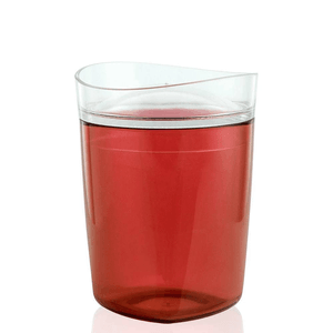 Porta-algodão Tule Vermelho - OU
