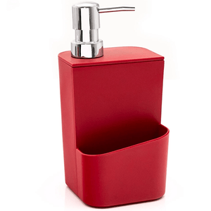 Dispenser para Detergente 650ml Vermelho Fechado - OU