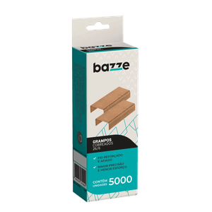 Grampo Bazze Cobreado 26/6 - 5000un