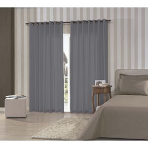 Cortina Rust Bella Janela Pantex Titanio 2.60m x 1.70m