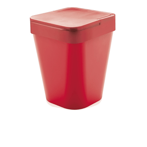 Lixeira Izy 5 Litros Vermelho Fechado - OU