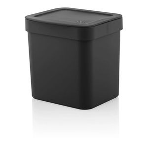 Lixeira para Pia Trium 2,5 Litros Preto Fechado - OU