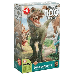 Puzzle 100 Peças Dinossauros Grow
