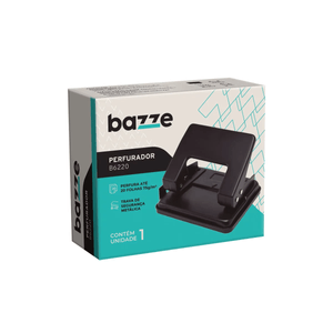 Perfurador Bazze B6220 Metálico 2 Furos para 20 Folhas - Preto