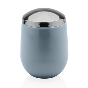 Porta-algodão Cromo Belly Azul Glacial Fechado - OU