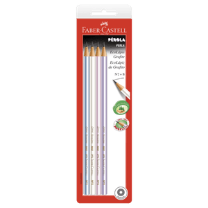 Ecolápis Grafite Faber Castell Pérola Cartela com 4 Unidades