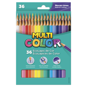 Ecolápis de Cor Faber Castell Multicolor Super 36 Cores