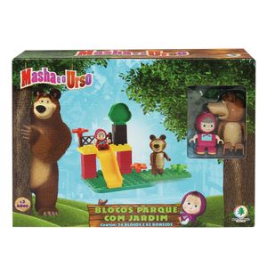 Parque com Jardim Masha e o Urso Monte Líbano 22 Blocos de Montar