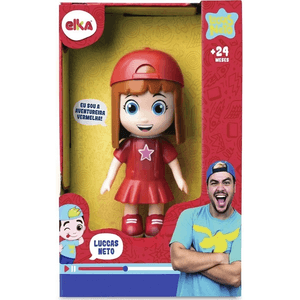 Boneca Gi Aventureira Vermelha Elka Luccas Neto Original