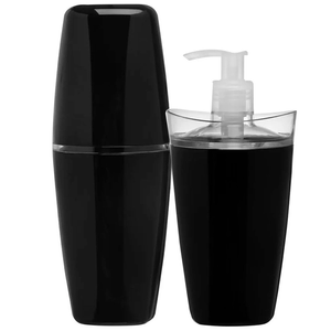 Conjunto para Banheiro 2 Peças Tule Preto - OU