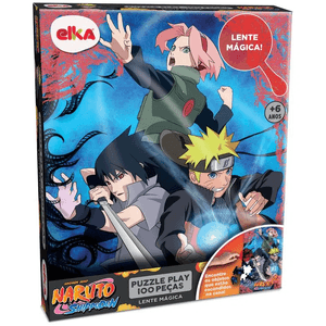Quebra Cabeça Naruto Puzzle Elka Lente Mágica - 100 Peças