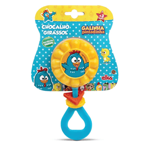 Chocalho Girassol Elka Galinha Pintadinha