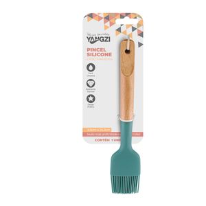 Pincel Yangzi Silicone com Cabo de Madeira