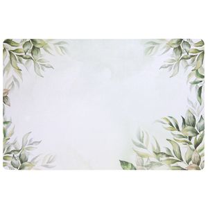 Jogo Americano Flex Folhas Branco - Copa & Cia