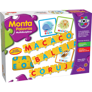 Brinquedo Monta Palavras Elka Multidisciplinar