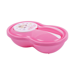 Pote Papinha com Colher Plasútil Rosa - 320ml