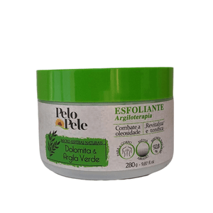 Esfoliante para o Corpo Pelo e Pele Argila Verde - 280g