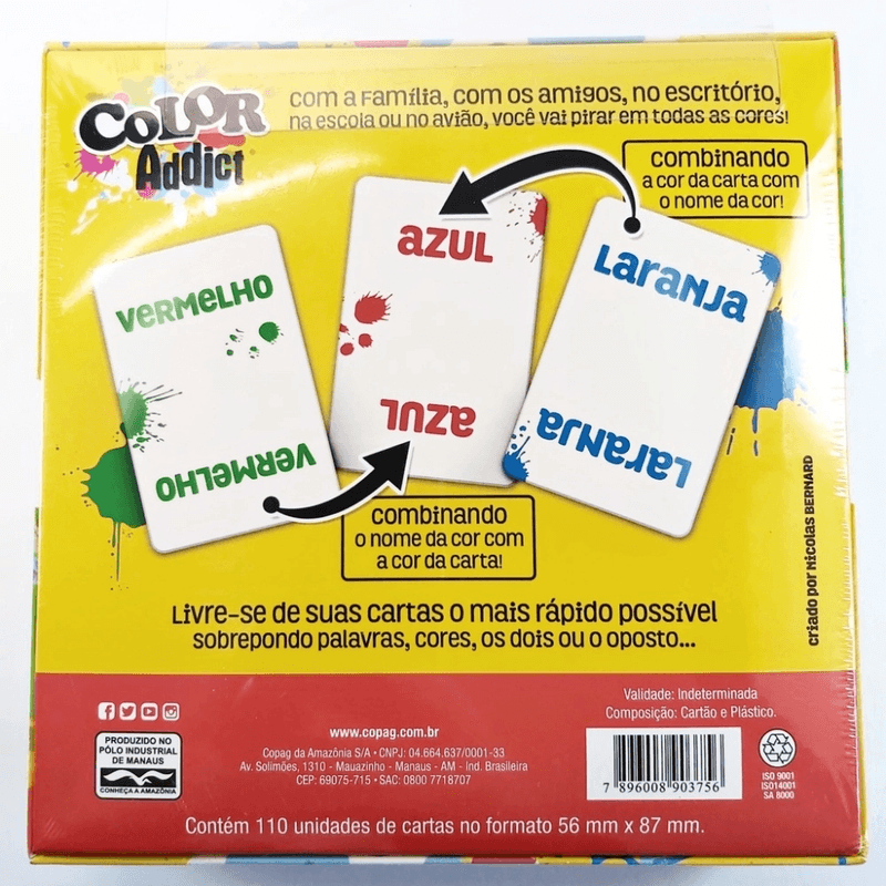 JOGO COLOR ADDICT COPAG COM 110 CARTAS