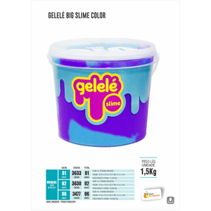 Slime Big Gelelé Color - Sortido