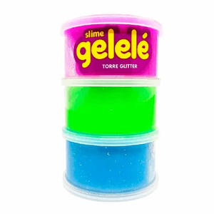 Slime Torre Gelelé Glitter - 196g - Sortido