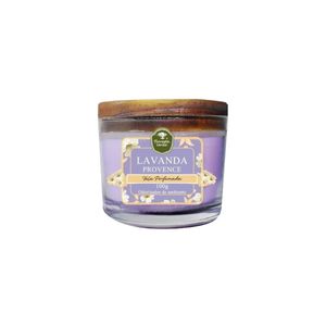 Vela Copo de Vidro Floresta Verde Lavanda Provence - 100g