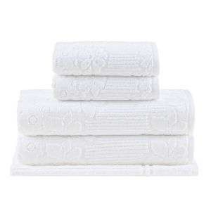 Jogo de Toalhas Buddemeyer Lollipop 5 Peças 70x135cm - Branco