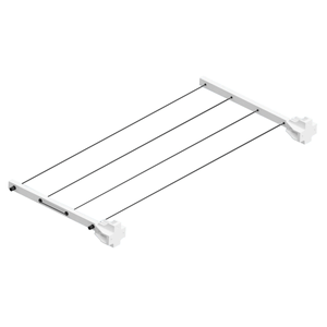 Varal de Roupas Retrátil de Parede Branco Avatron