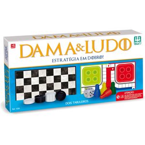 Jogo de Tabuleiro Nig Dama e Ludo