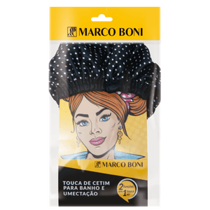 Touca de Cetim Marco Boni para Banho Umectação - Estampas Sortidas.