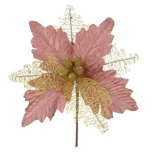 Haste Bico de Papagaio D&A Dourado Rose - 15cm