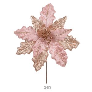 Haste Bico de Papagaio D&A Rose com Glitter Rose - 20cm