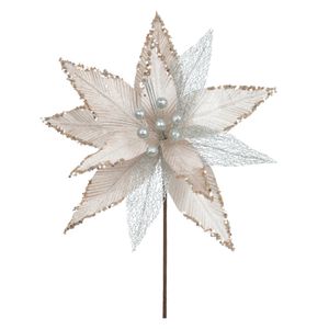 Haste Bico de Papagaio D&A Champanhe com Glitter Champanhe - 21cm
