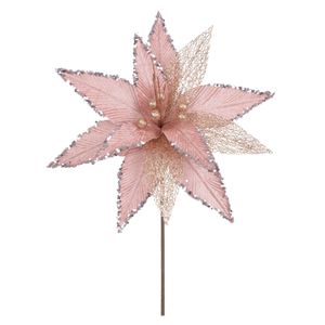 Haste Bico de Papagaio D&A Rose com Glitter Champanhe - 21cm