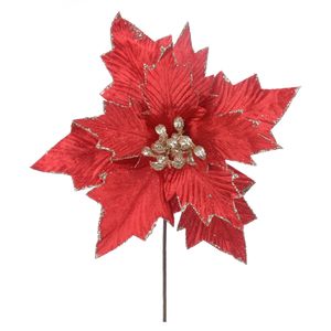 Haste Bico de Papagaio D&A com Glitter Vermelho Champanhe - 35cm