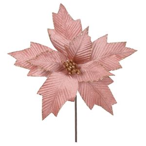 Haste Bico de Papagaio D&A Aveludado Rose com Glitter Rose - 29cm