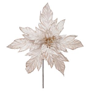 Haste Bico de Papagaio D&A Aveludado Champanhe com Glitter Champanhe - 35cm