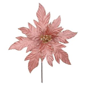 Haste Bico de Papagaio D&A Aveludado Rose com Glitter Rose - 35cm
