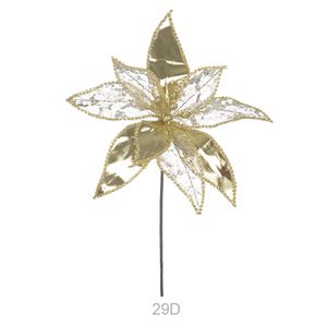 Haste Bico de Papagaio D&A Natal Dourado - 26 cm