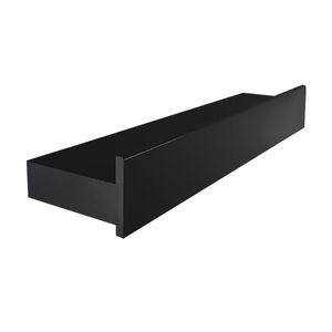 Prateleira Prat-k Porta Quadros Leve Decorare 45 x 9 cm - Preta