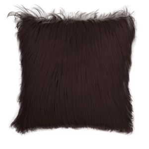 Almofada Jolitex Pelo Alto 40 x 40 cm - Marrom