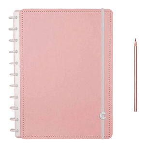 Caderno Inteligente Médio 80 Folhas - Rosa Pastel