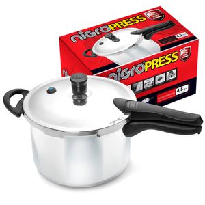 Panela de Pressão Nigro Press Polida  - 4,5 Litros