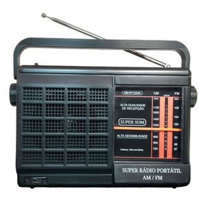 Rádio Receptor Portátil Motobras Rm-Pft22/Ac 2 Faixas Am/Fm - Preto