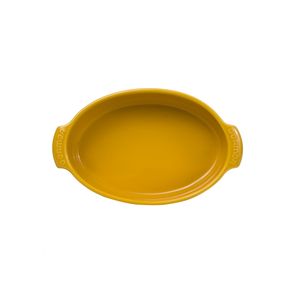Forma Oval Germer Assar e Servir Amarelo - 1100ml