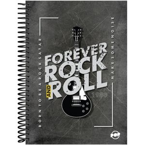 Caderno Baag Universitário Espiral Capa Dura Pop Masculino 15 Matérias 240 Folhas - Sortido