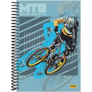 Caderno Baag Espiral Universitário Capa Dura Esy Masculino 12 Matérias 240 Folhas - Sortido