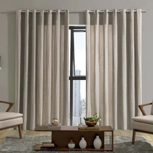 Cortina Rústica Bella Janela Niger Areia 2.40m x 1.70m
