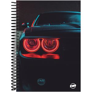 Caderno Baag Espiral Universitário Capa Dura Pop Masculino 12 Matérias 192 Folhas - Sortido